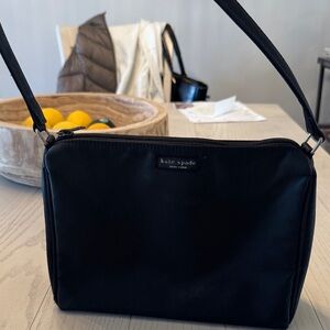 kate spade Black Nylon Messenger Shoulder Bag